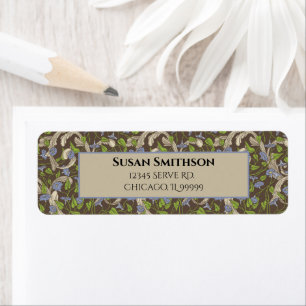 Victorian Vintage Ivy Vines Wedding Return Address Label