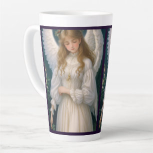 Victorian Vintage Retro Christmas Angel Latte Mug