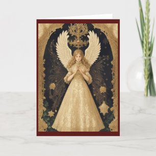 Victorian Vintage Retro Christmas Holiday Card