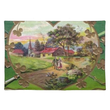 Victorian Vintage Retro Irish St. Patrick's Day Placemat by ZazzleArt2015 at Zazzle