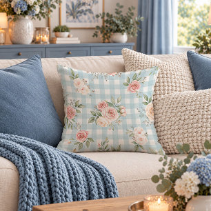 Victorian Vintage Shabby Chic Blooms Pillow Art
