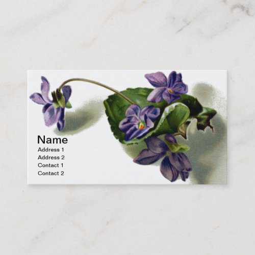 Victorian Violets Business Card