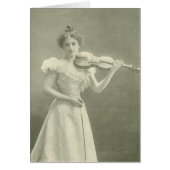 Victorian violinist (poem inside card) (Front)