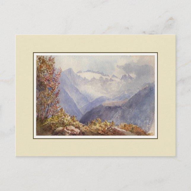 Victorian watercolor postcard (Front)