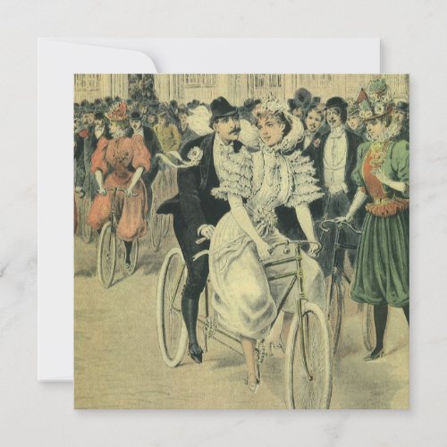 Victorian Wedding Bride and Groom Save the Date Invitation