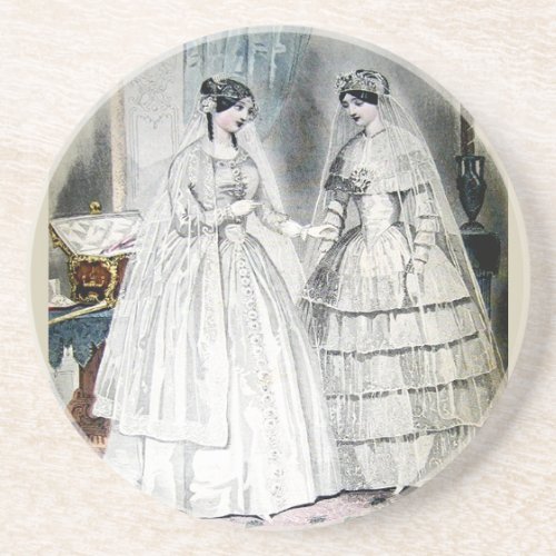 Victorian Wedding Dress Coaster