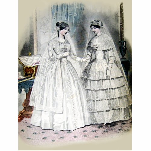 Victorian Wedding Dress Cutout