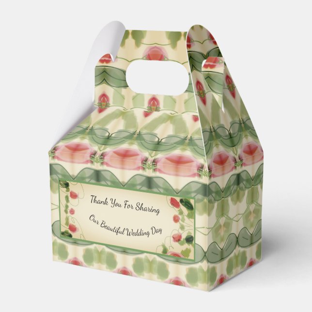 Victorian Wedding Favor Box (Front Side)