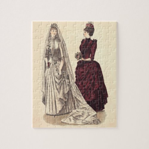 Victorian wedding gown jigsaw puzzle
