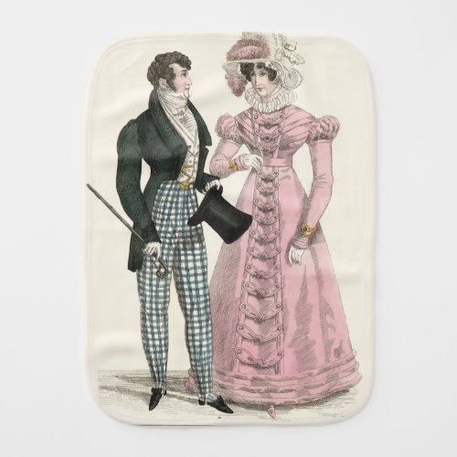 Victorian Wedding Man Woman Dressy Fashion Baby Burp Cloth