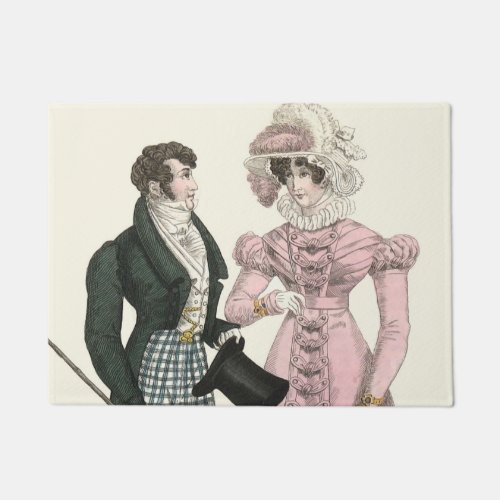 Victorian Wedding Man Woman Dressy Fashion Doormat