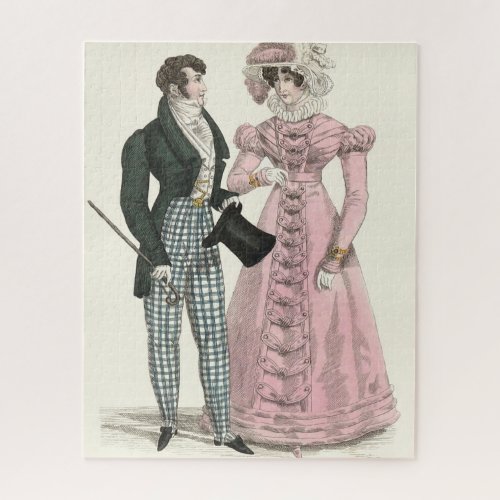 Victorian Wedding Man Woman Dressy Fashion Jigsaw Puzzle