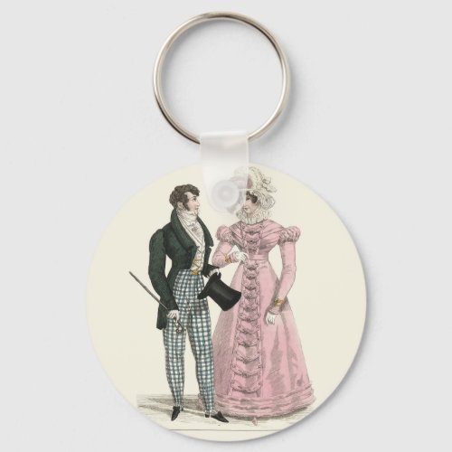 Victorian Wedding Man Woman Dressy Fashion Keychain