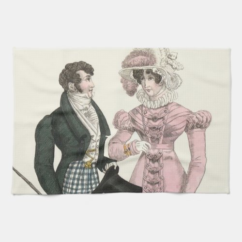 Victorian Wedding Man Woman Dressy Fashion Kitchen Towel