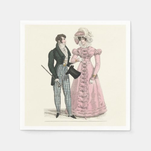 Victorian Wedding Man Woman Dressy Fashion Napkins