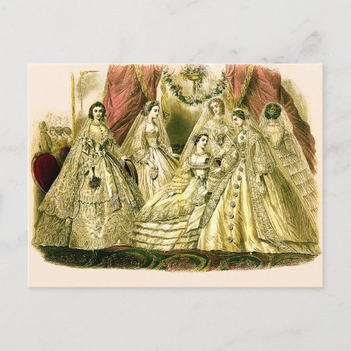 Victorian Wedding Postcard