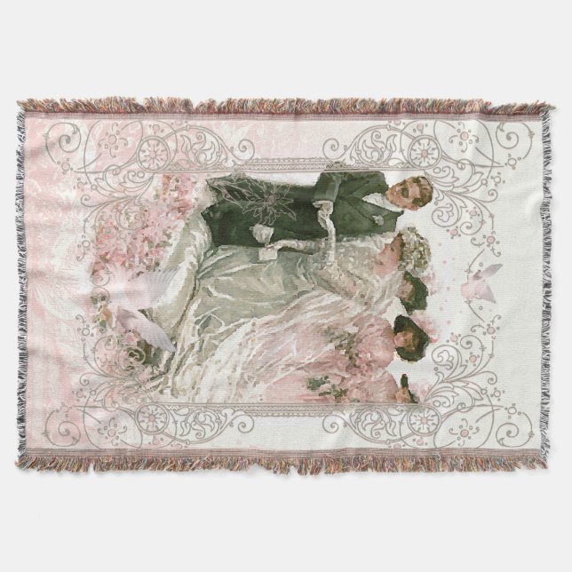 Victorian Wedding - Throw Blanket (Front)