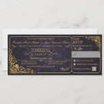 Victorian Wedding Ticket Invitation W/ Rsvp at Zazzle