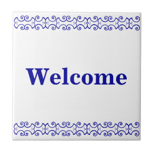 Victorian Welcome Sign Tile