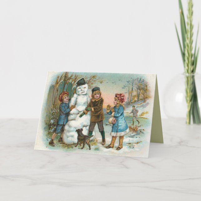 Victorian Winter Christmas Card (Front)