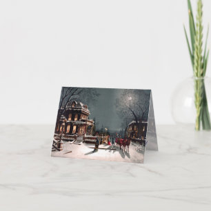 Victorian Winter Thank You Card