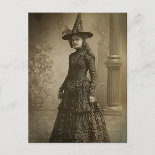 Victorian Witch Sepia Portrait style 2 Postcard