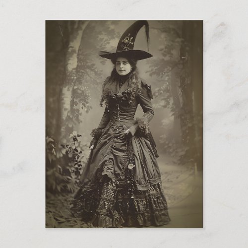 Victorian Witch Sepia Portrait style 3 Postcard