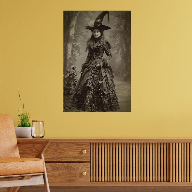 Victorian Witch Sepia Portrait style 3 Poster (Living Room 2)