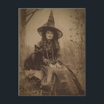 Victorian Witch Sepia Portrait style 6 Postcard<br><div class="desc">In this sepia photo portrait,  the Victorian witch stands as a timeless symbol of power,  wisdom,  and the enduring allure of the arcane arts.</div>