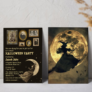 Victorian Witch Vintage Oddities Halloween Party  Invitation