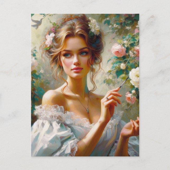 Victorian Woman 3 Postcard (Front)