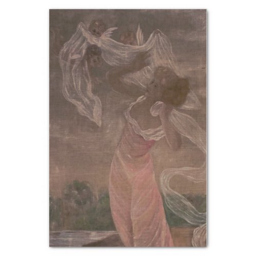 Victorian Woman Angel Tissue Paper Decoupage