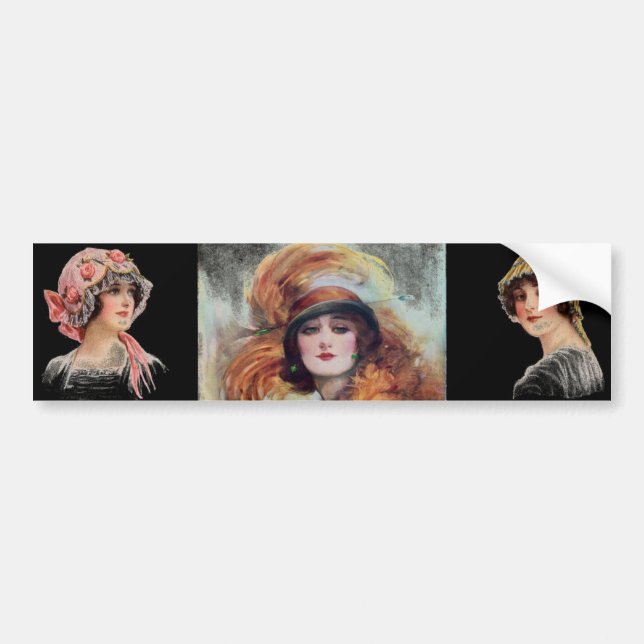 Victorian Woman Bumper Sticker (Front)