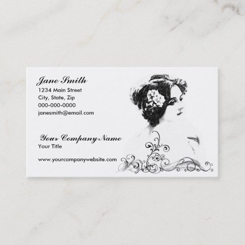 Victorian Woman Business Card Templates