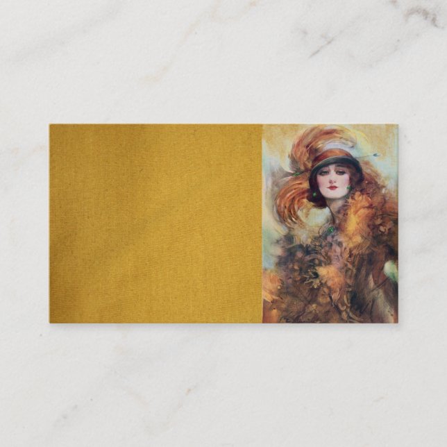 Victorian Woman Business Card (Front)