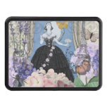 Victorian Woman Floral Fancy Gown  Hitch Cover