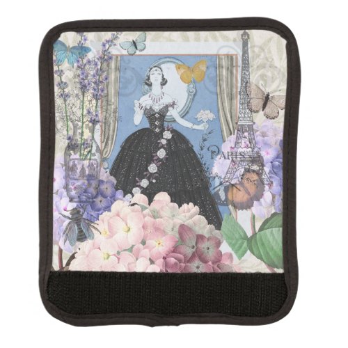 Victorian Woman Floral Fancy Gown  Luggage Handle Wrap