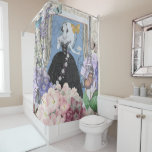 Victorian Woman Floral Fancy Gown  Shower Curtain
