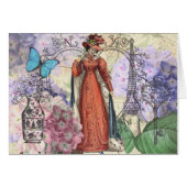 Victorian Woman in Red Colorful Fashion (Front Horizontal)