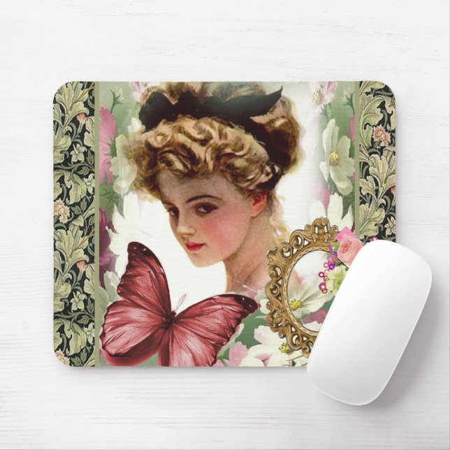 Victorian Woman Mouse Pad! Mouse Pad (With Mouse)