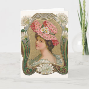 Victorian Woman Note Card