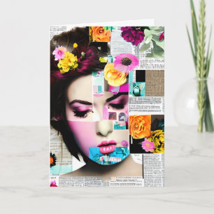 Victorian Woman Paper Thinking of You Card