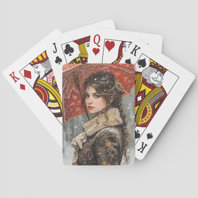Victorian Woman Poker Cards (Back)