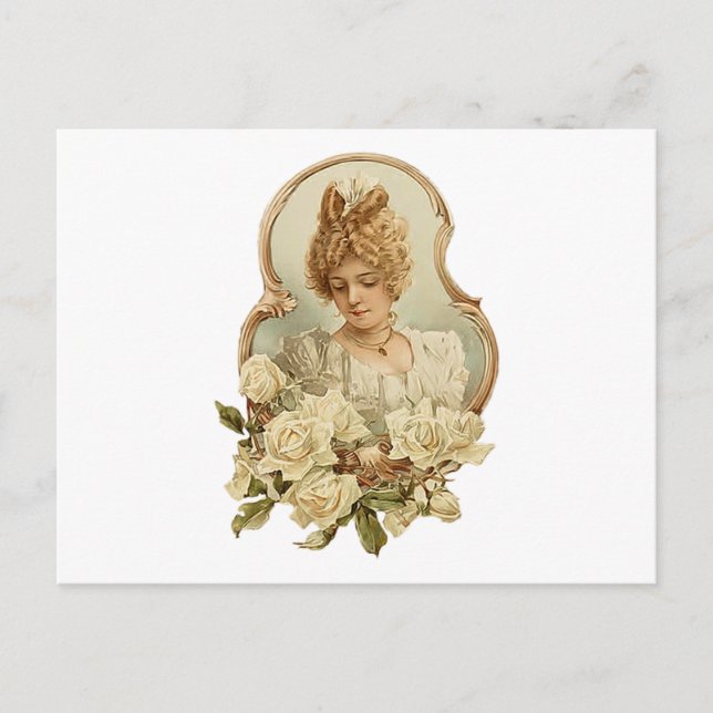 Victorian Woman Portrait Postcard (Front)