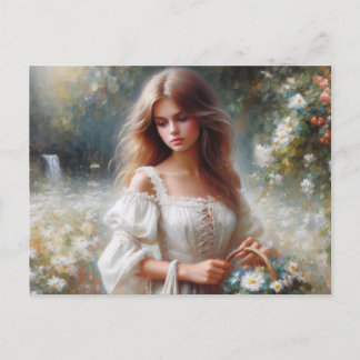 Victorian Woman Postcard