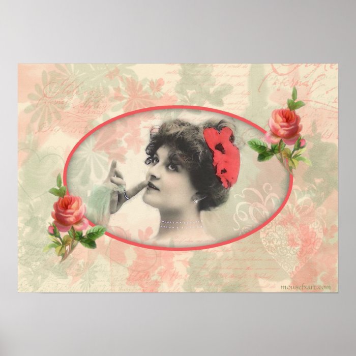 Victorian Woman Poster