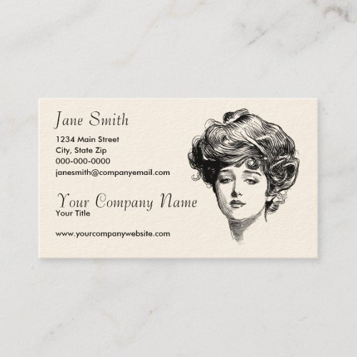 Victorian Women Business Cards