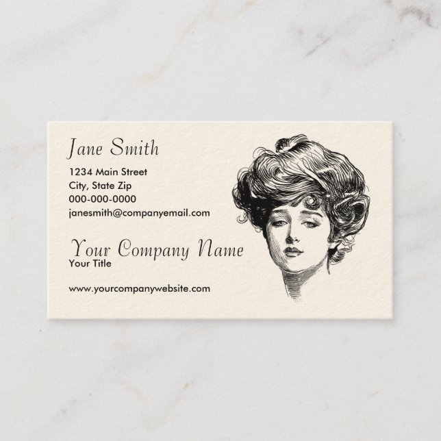Victorian Women Business Card (Front)