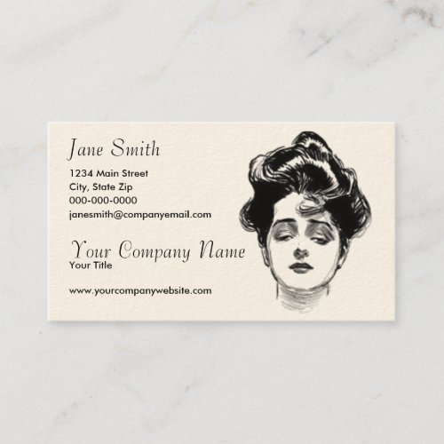 Victorian Women Business Card Template