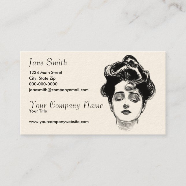 Victorian Women Business Card (Front)